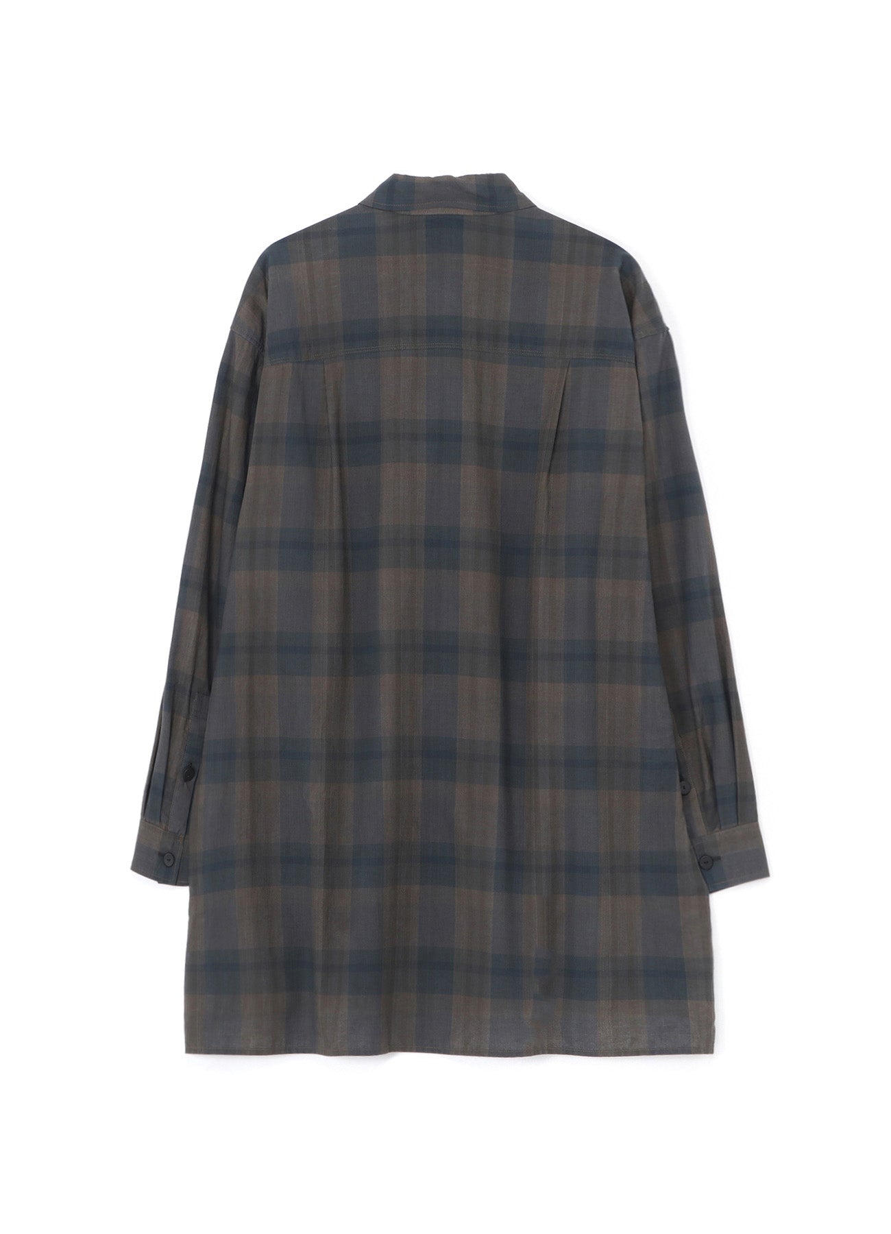 Stylish Cotton Linen Plaid Shirt with Layered Collar | Comfortable Casual Button Down Shirt for Men | Perfect for Office, Date Night & Outdoor Activities