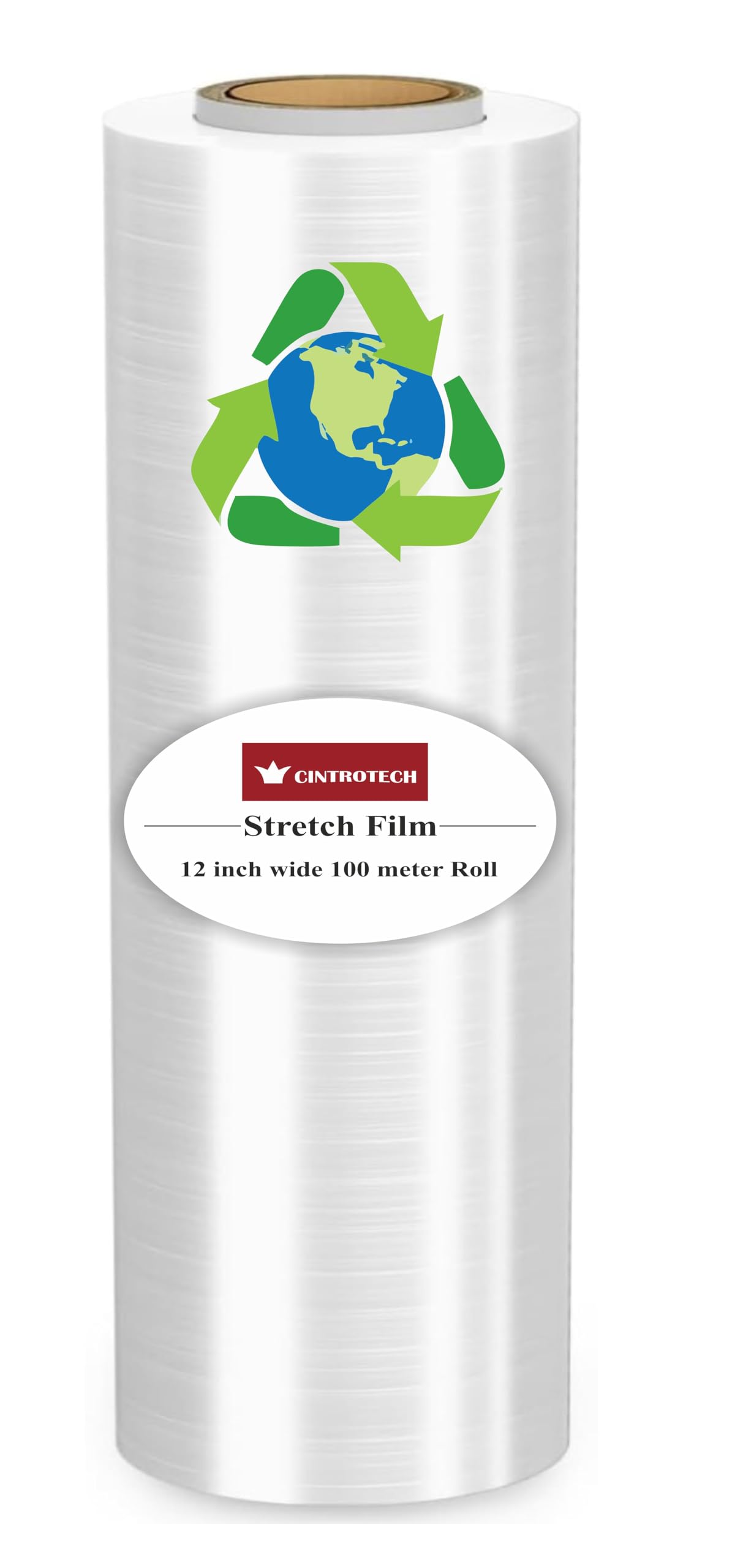 Eco-Friendly Biodegradable Packing Wrap Roll - 12 Inch (300mm) x 100 Meters, White | Sustainable Shipping Material for Ecommerce, Gift Wrapping & Food Storage