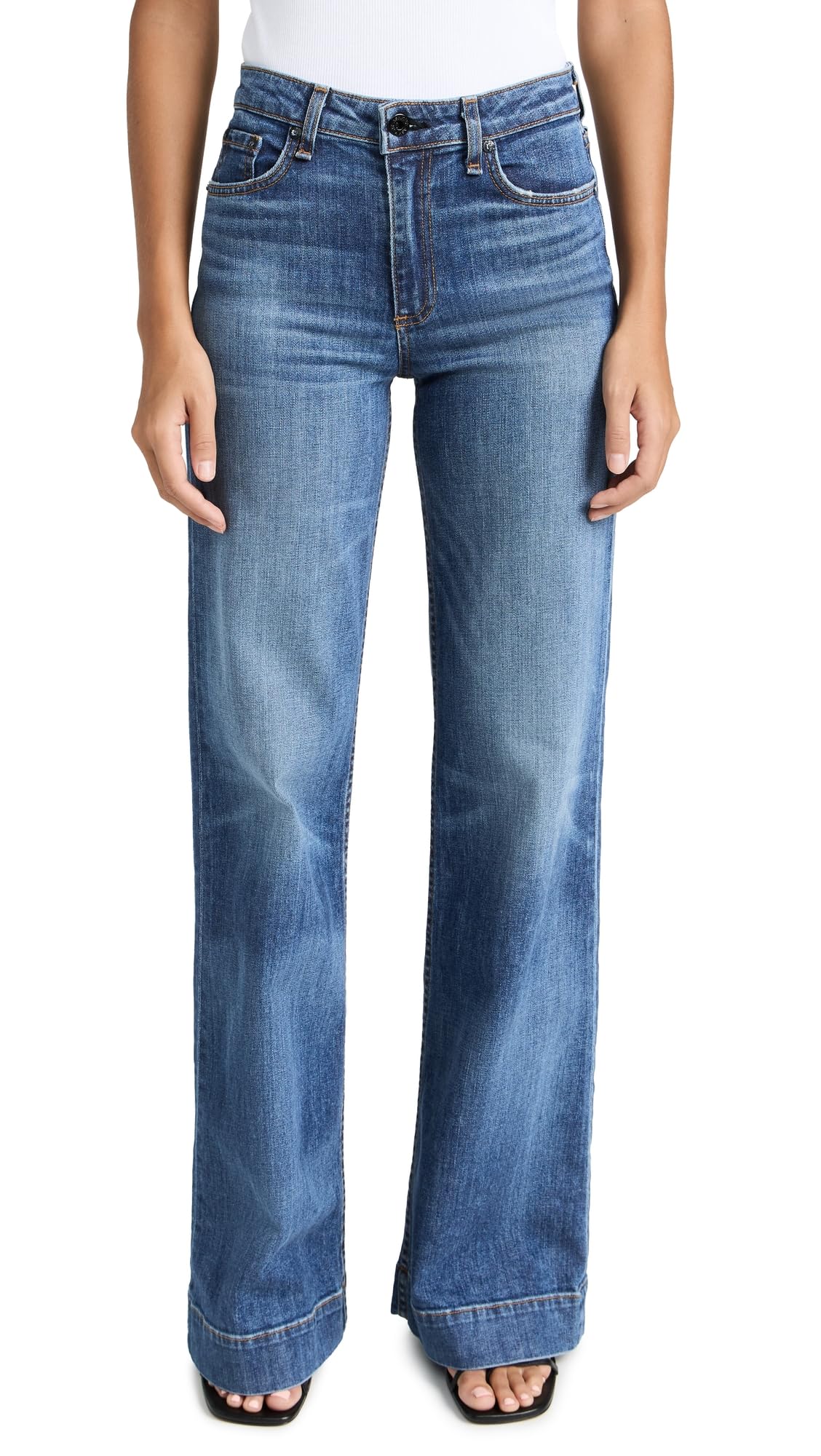 Women's Juniper High Waist Wide Leg Jeans - Comfortable Stretch Denim Pants for Casual Wear & Everyday Outfits