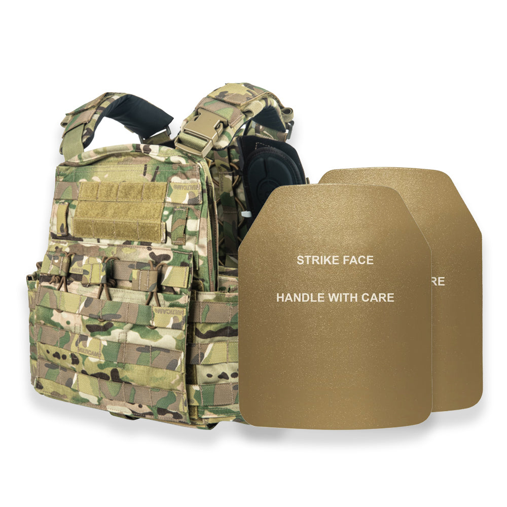 Crye CPC Tactical Plate Carrier with Doffing System - Military Vest with Magazine, Radio & Admin Pouches for Combat, Airsoft & Outdoor Activities