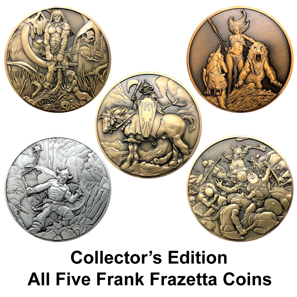 Goliath Coins Frank Frazetta Collector's Edition - Limited Edition Fantasy Art Coins for Collectors & Fans - Perfect for Display, Gifts, and Investment