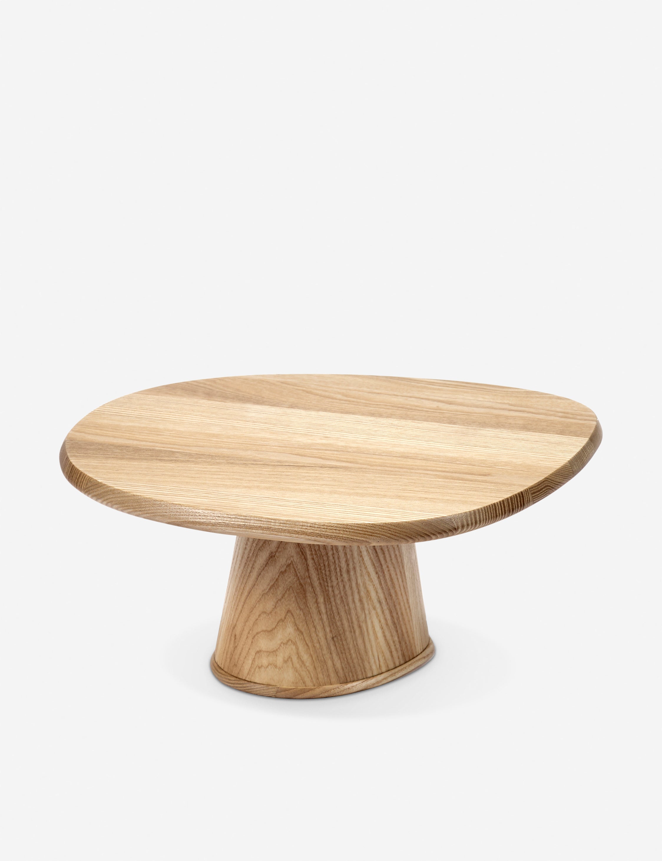 Kelly Wearstler x Serax Dune Ash Wood Cake Stand - Elegant Dessert Display for Weddings, Parties & Home Decor