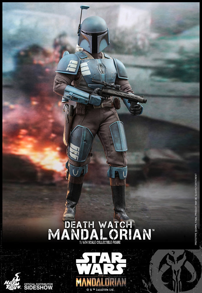 Hot Toys Star Wars The Mandalorian Death Watch Mandalorian 1/6 Scale Collectible Action Figure - Premium TV Masterpiece Series for Display & Collectors