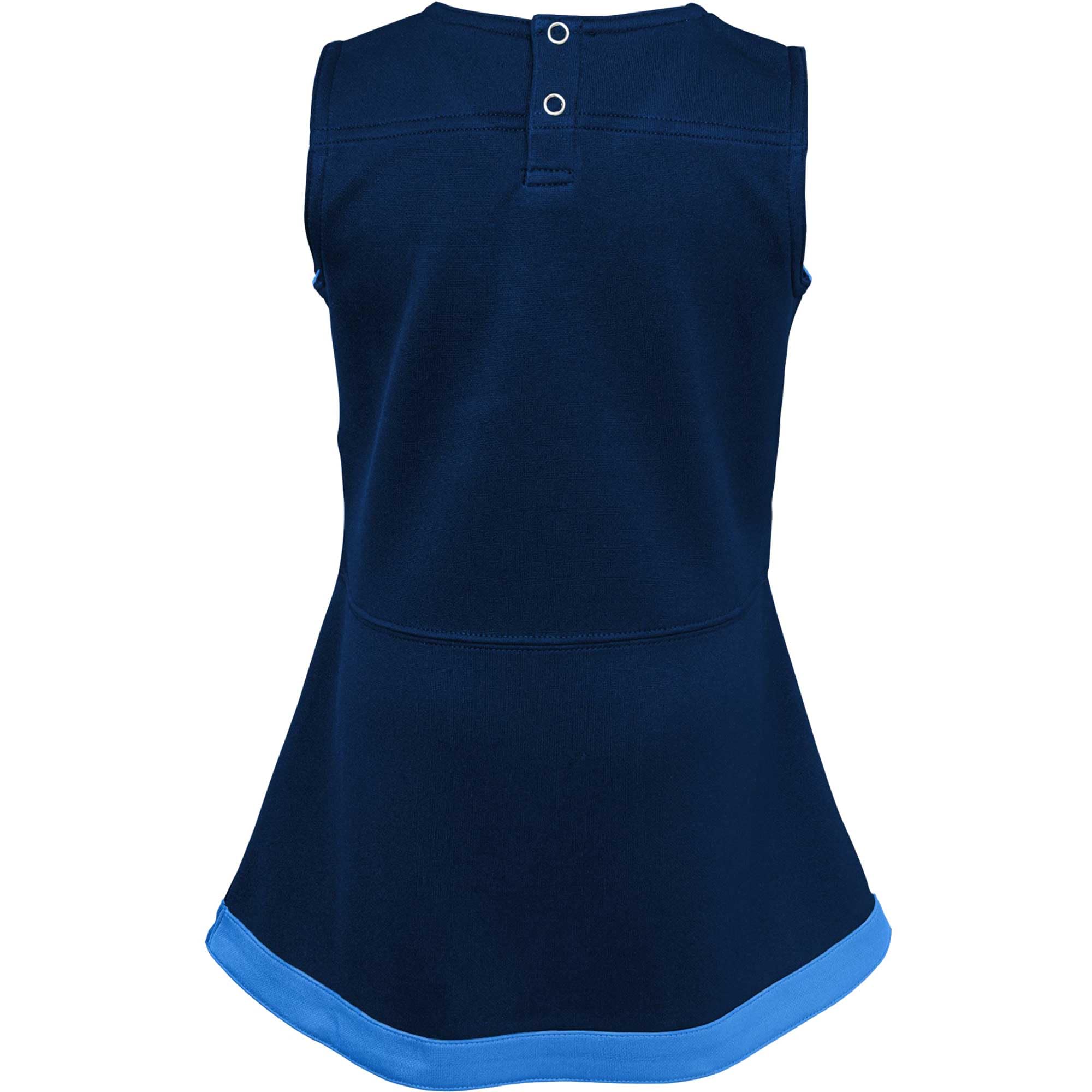 Outerstuff Girls Infant NFL Cheer Captain Jumper Dress - Adorable Cheerleader Outfit for Baby Girls, Perfect for Game Day, Parties & Photo Shoots