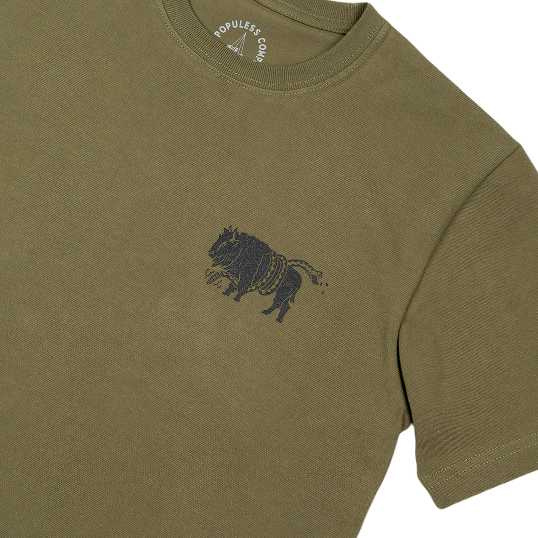 Keep Premium Tee Army Green - High-Quality Cotton T-Shirt for Men & Women | Perfect for Casual Wear, Gym, and Outdoor Activities