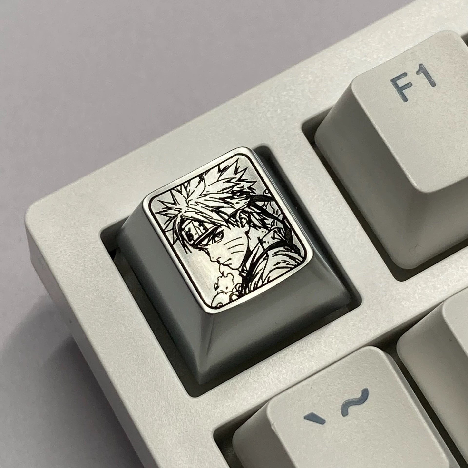 Premium Naruto Anime Zinc Alloy Carved Keycaps - Custom Metal Keycaps for Mechanical Keyboards - Great Value & Decorative Gaming Keycaps for PC, Laptop, and Office Setup