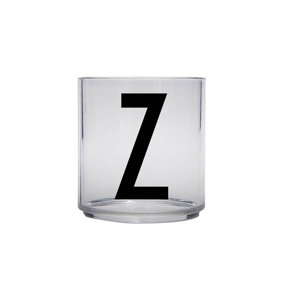 DESIGN LETTERS Kids Personal Drinking Glass - Drop Safe, BPA-Free, Letter Q - Perfect for School Lunch, Home, and Travel Use