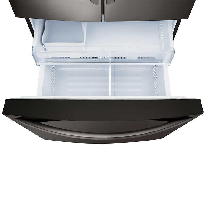 LG LFXS28968D 36-Inch Black Stainless Steel French Door Refrigerator - 27.9 cu.ft Capacity with Slim SpacePlus Ice System | Perfect for Modern Kitchens & Large Families