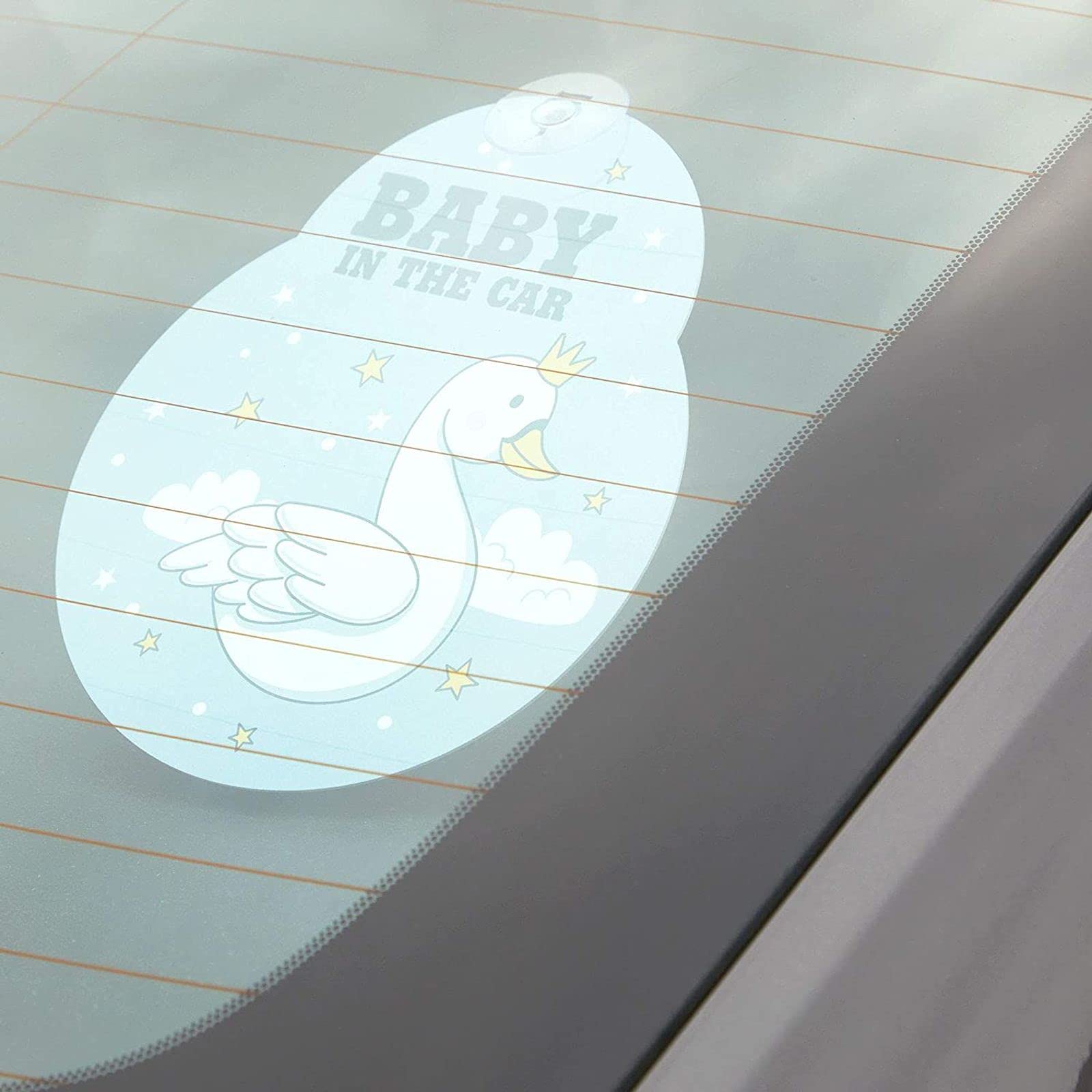 Zodaca Car Window Decals for Baby on Board - 3 Pack Waterproof Vinyl Stickers for Safe Driving & Family Travel