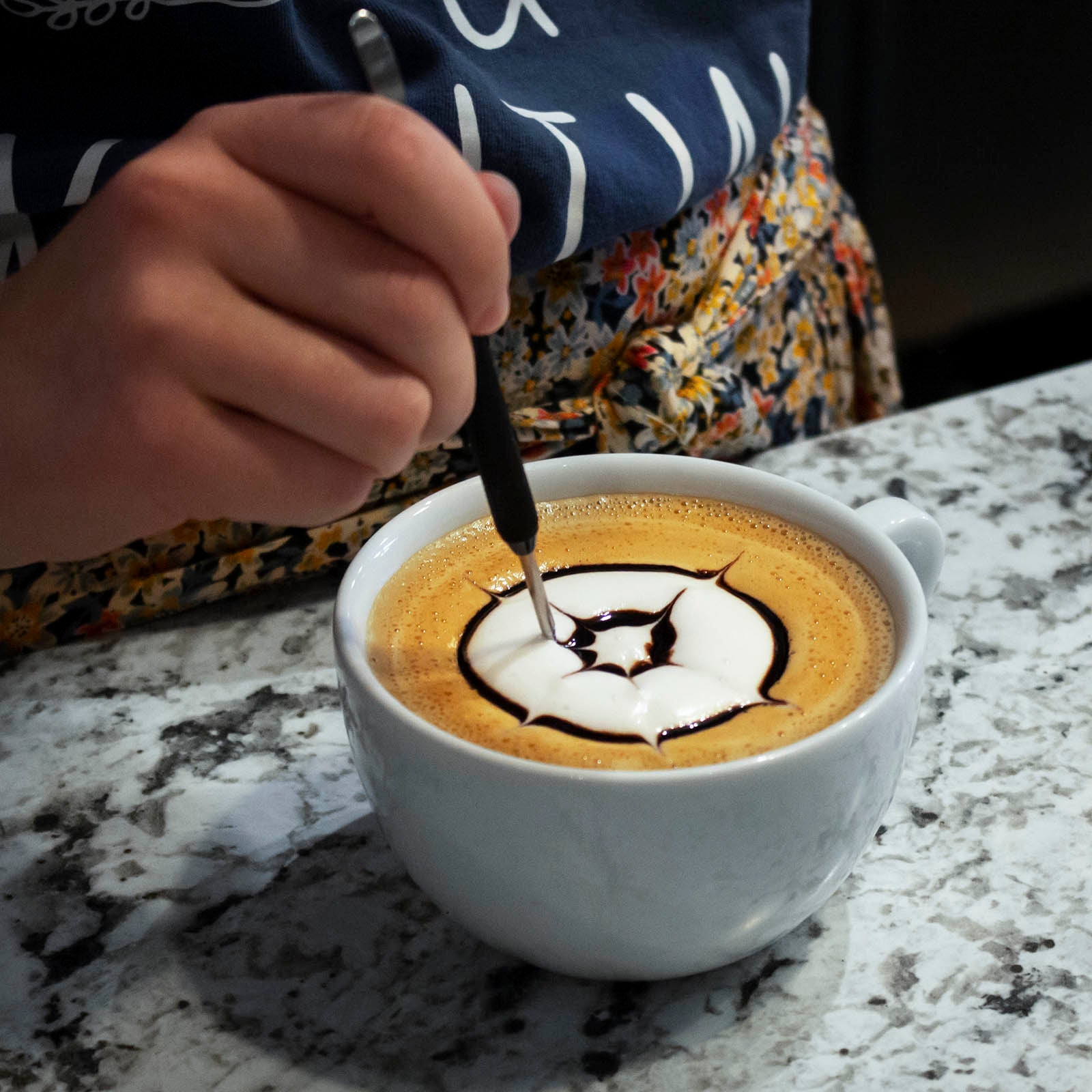 Premium Coffee Art Pen for Latte & Cappuccino Designs - Barista-Grade Tool for Home & Cafe Use - Perfect for Coffee Lovers & Professional Baristas