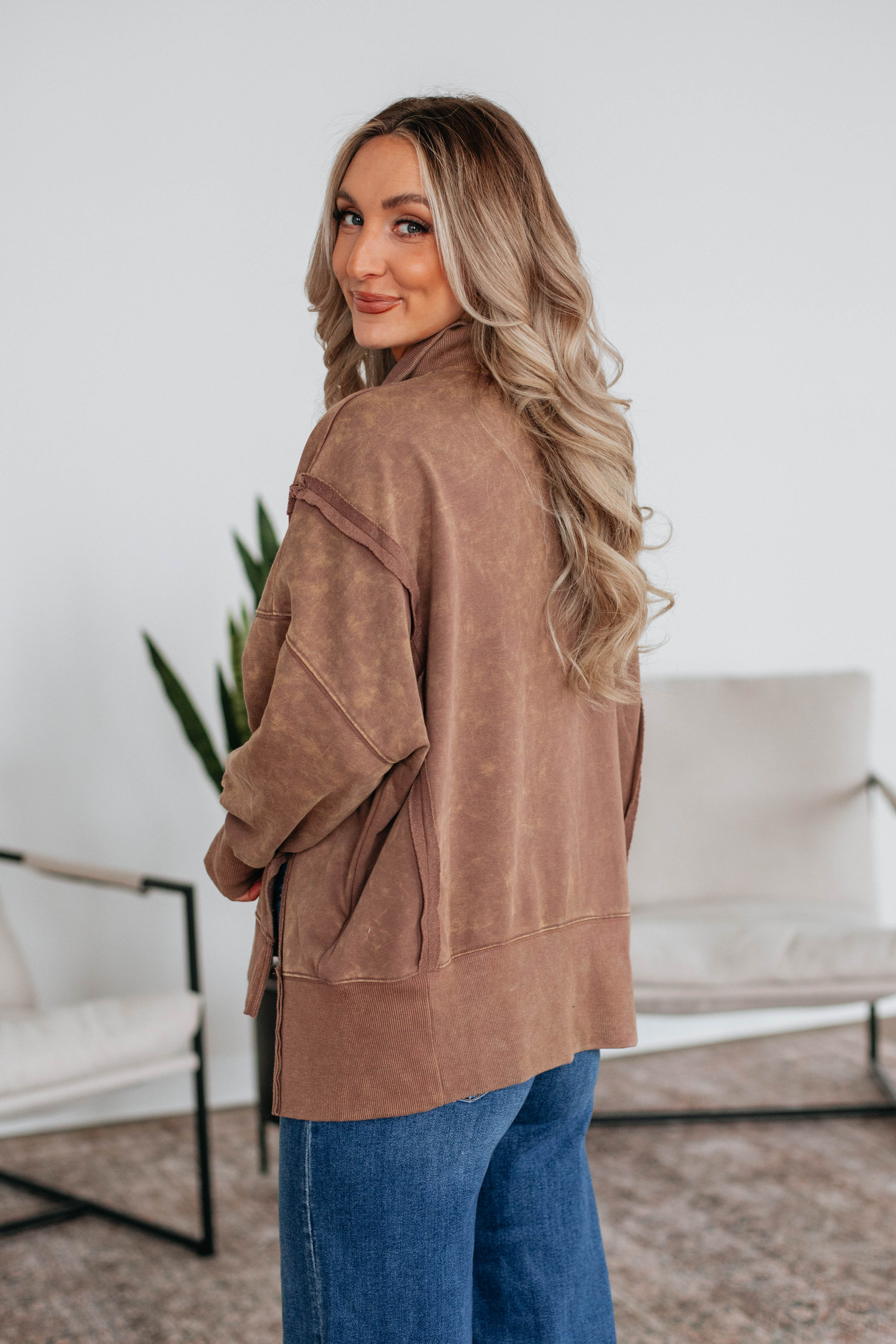 Isaiah Washed Pullover Hoodie - Soft & Cozy Mocha Brown Sweatshirt for Men & Women | Perfect for Casual Wear, Lounge & Outdoor Activities