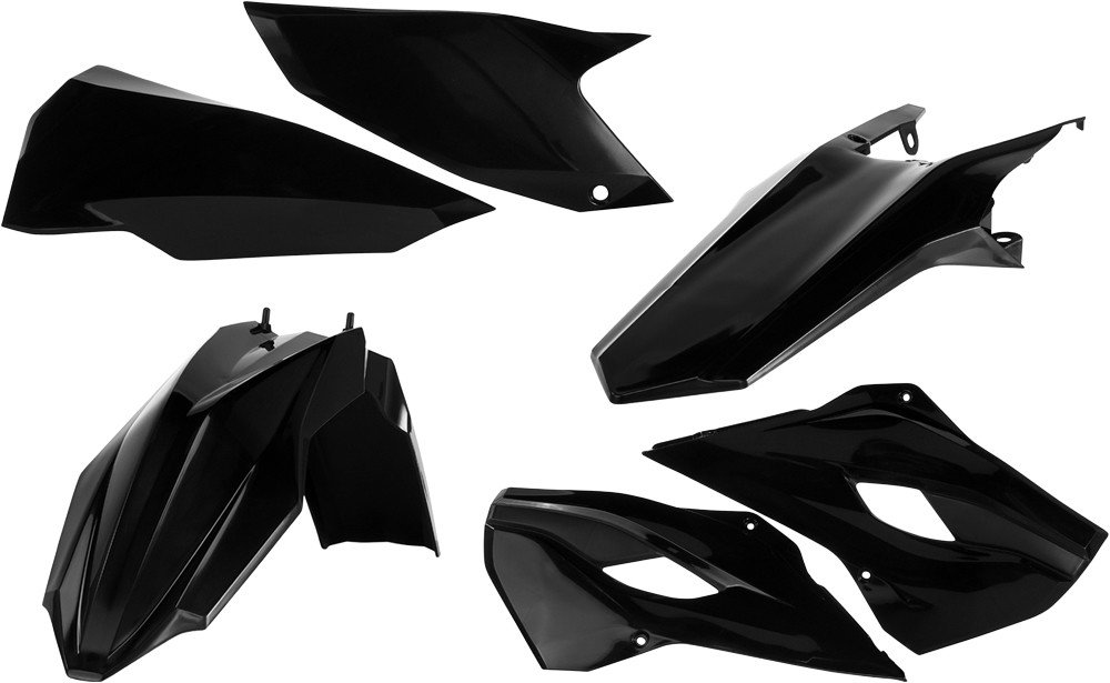 Acerbis Black Plastic Kit for 2014 Husqvarna TE300HQ - Durable Motorcycle Body Replacement for Off-Road & Trail Riding