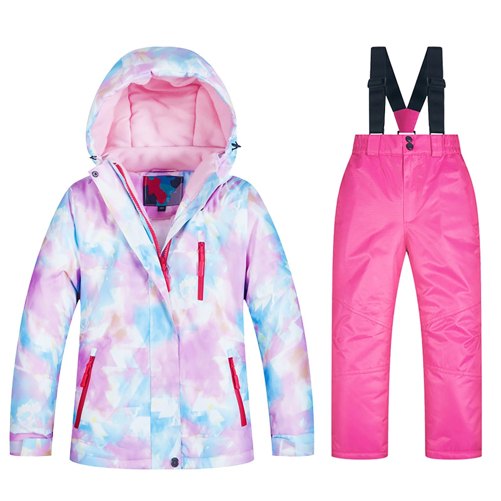 Qfajcp Newborn Baby Clothes Set - Windproof Winter Snow Jacket & Pants Suits for Boys & Girls (0-24 Months) | Perfect for Skiing, Snow Play & Cold Weather Outings