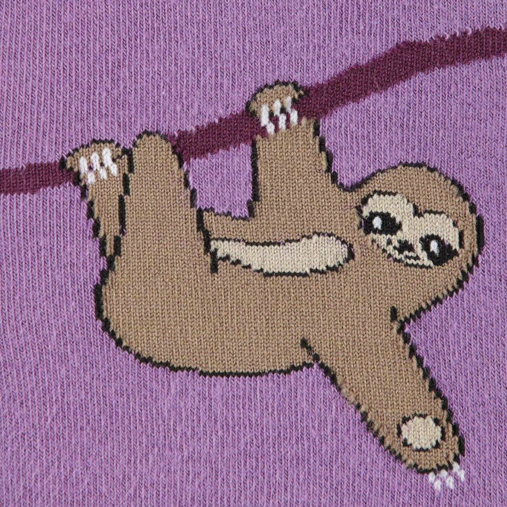 Sloth Print Knee High Socks for Women - Fun & Comfortable Crew Socks - Perfect for Cosplay, Gifts, and Everyday Wear