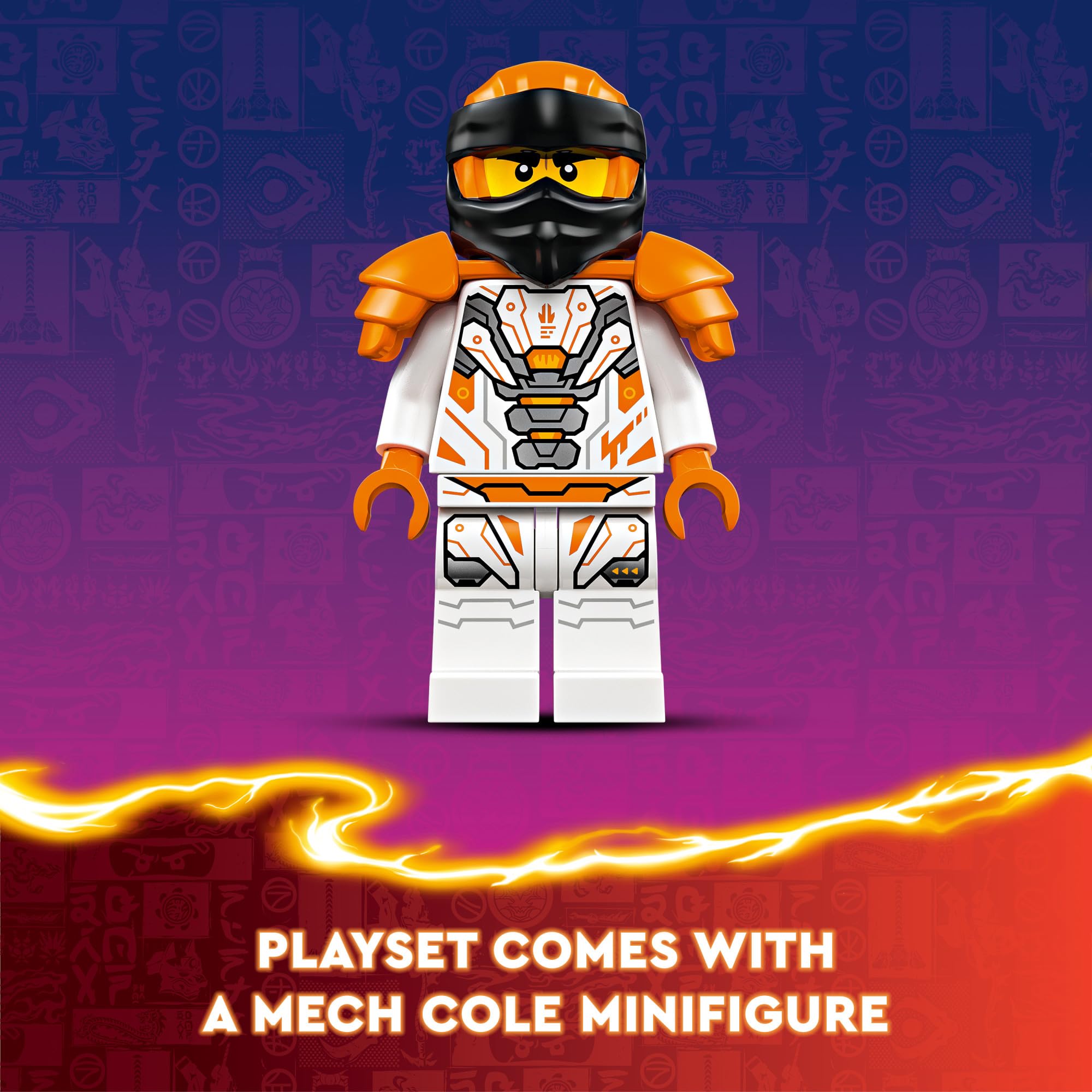 LEGO NINJAGO Cole’s Titan Dragon Mech Building Set with Ninja Minifigure – Dragon Wing Action Toy for Kids Ages 12+ (71821) | Birthday Gift for Boys & Girls | Creative Play & Ninja Adventure Scenes