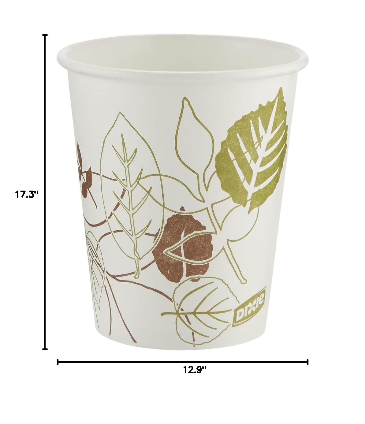 Dixie 2340PATH 10 oz Paper Hot Cups - Case of 1000 Disposable Coffee Cups for Office, Cafes & Events | Hot Beverage Drinkware for Tea, Coffee & Cocoa