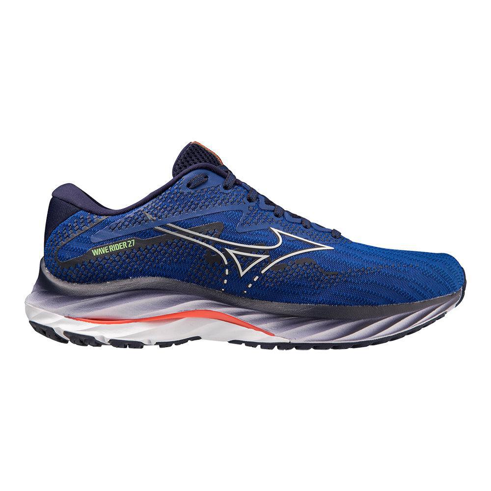 Mizuno Wave Rider 27 Men's Running Shoes - Lightweight Cushioned for Long Distance & Daily Training - Perfect for Road Running, Jogging, and Gym Workouts