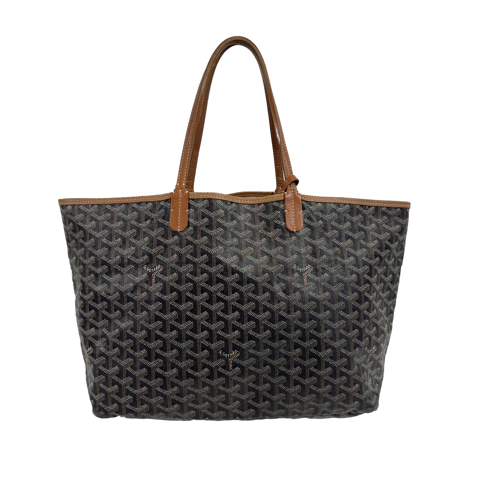 Goyard Goyardine Saint Louis PM Tote Bag in Brown with Detachable Pouch - Stylish & Spacious Handbag for Work, Travel, and Everyday Use