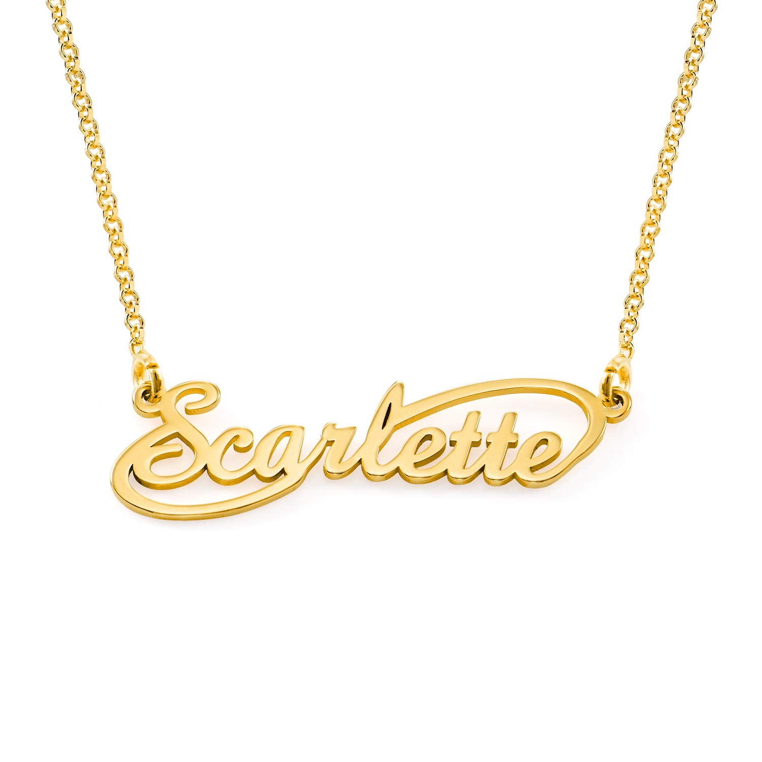Custom Name Necklace for Women - Personalized Nameplate Pendant Jewelry - Elegant Dainty Gift for Her, Mom, Wife - Perfect for Mother's Day, Christmas, Birthday Gifts - Everyday Wear, Date Night, Special Occasions