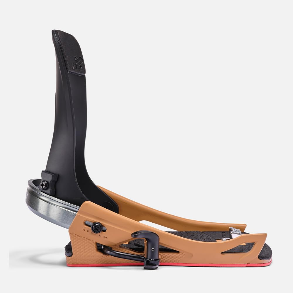 K2 ClickerX HB Men's Step-In Snowboard Bindings - Lightweight & Adjustable for All-Mountain Riding - Perfect for Freestyle & Backcountry Snowboarding
