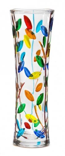 Murano Glass Tree of Life Vase - Small Hand-Painted Italian Art Piece | Perfect for Home Decor, Wedding Gifts & Luxury Interior Design