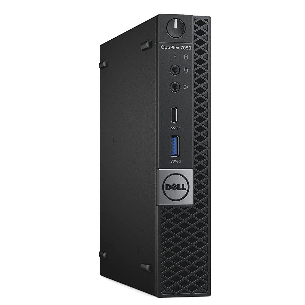 Refurbished Dell Optiplex 7050 Micro Business Desktop PC - Intel Core i5-6500T up to 3.1GHz, 16GB DDR4 RAM, 128GB M.2 SSD + 1TB HDD, WiFi, Bluetooth, HDMI, Dual Monitor Support - Windows 10 Pro (Renewed) - Perfect for Home Office, Small Business & Remote Work
