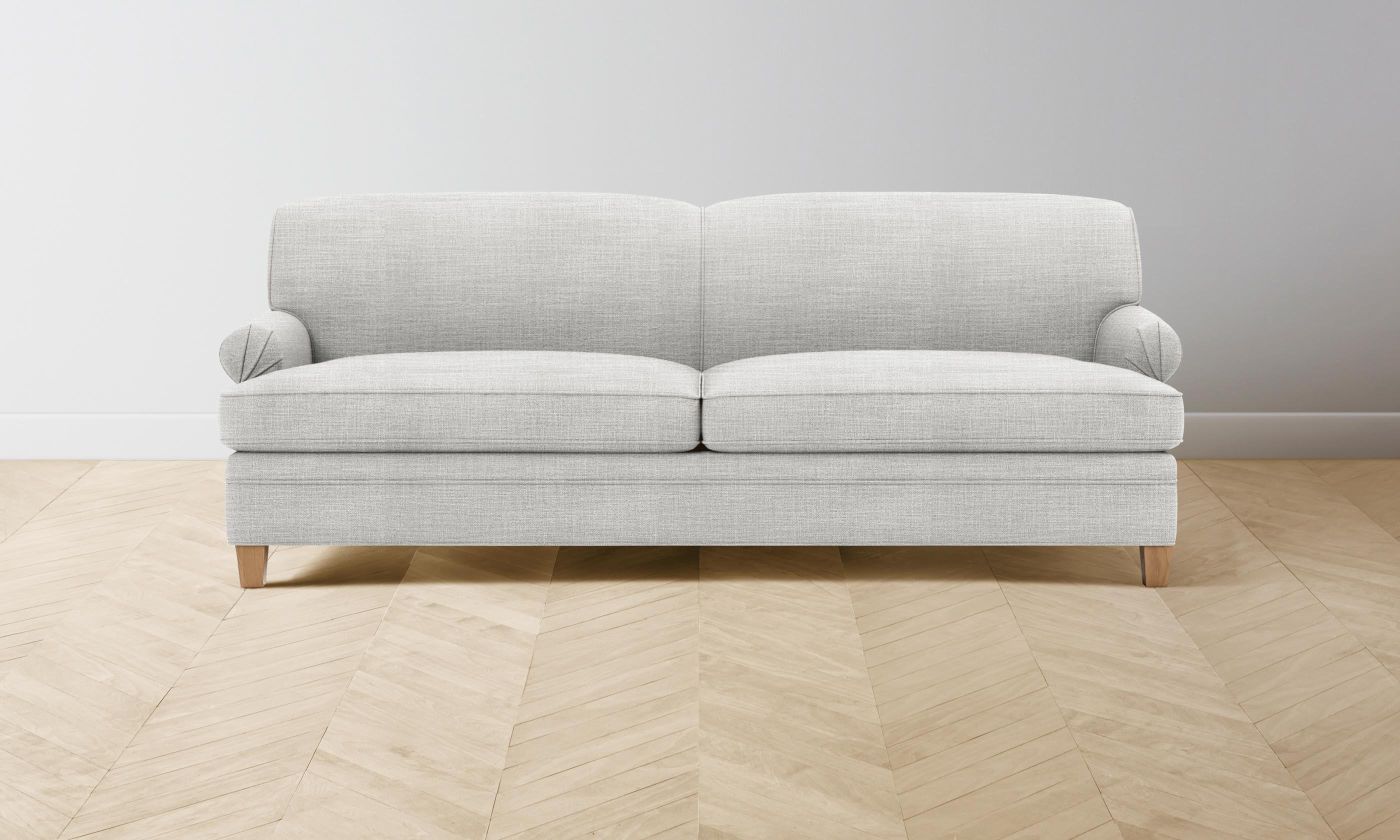 Carmine Sofa - Premium Performance Textured Tweed Upholstery in Dove Gray | Perfect for Living Rooms, Home Theaters & Cozy Reading Nooks