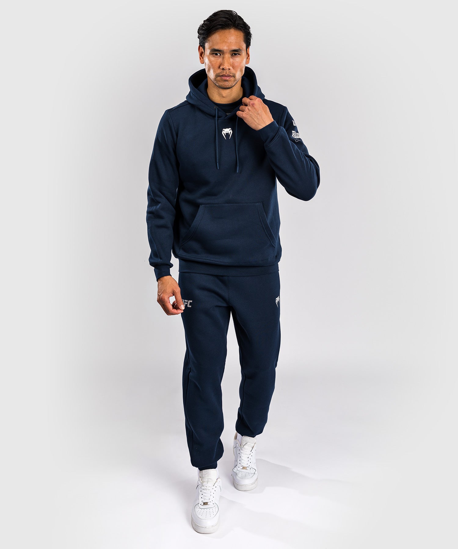 Venum UFC Fusion Fight Week Men's Pullover Hoodie - Solid Oceanic Blue | MMA Training & Casual Streetwear