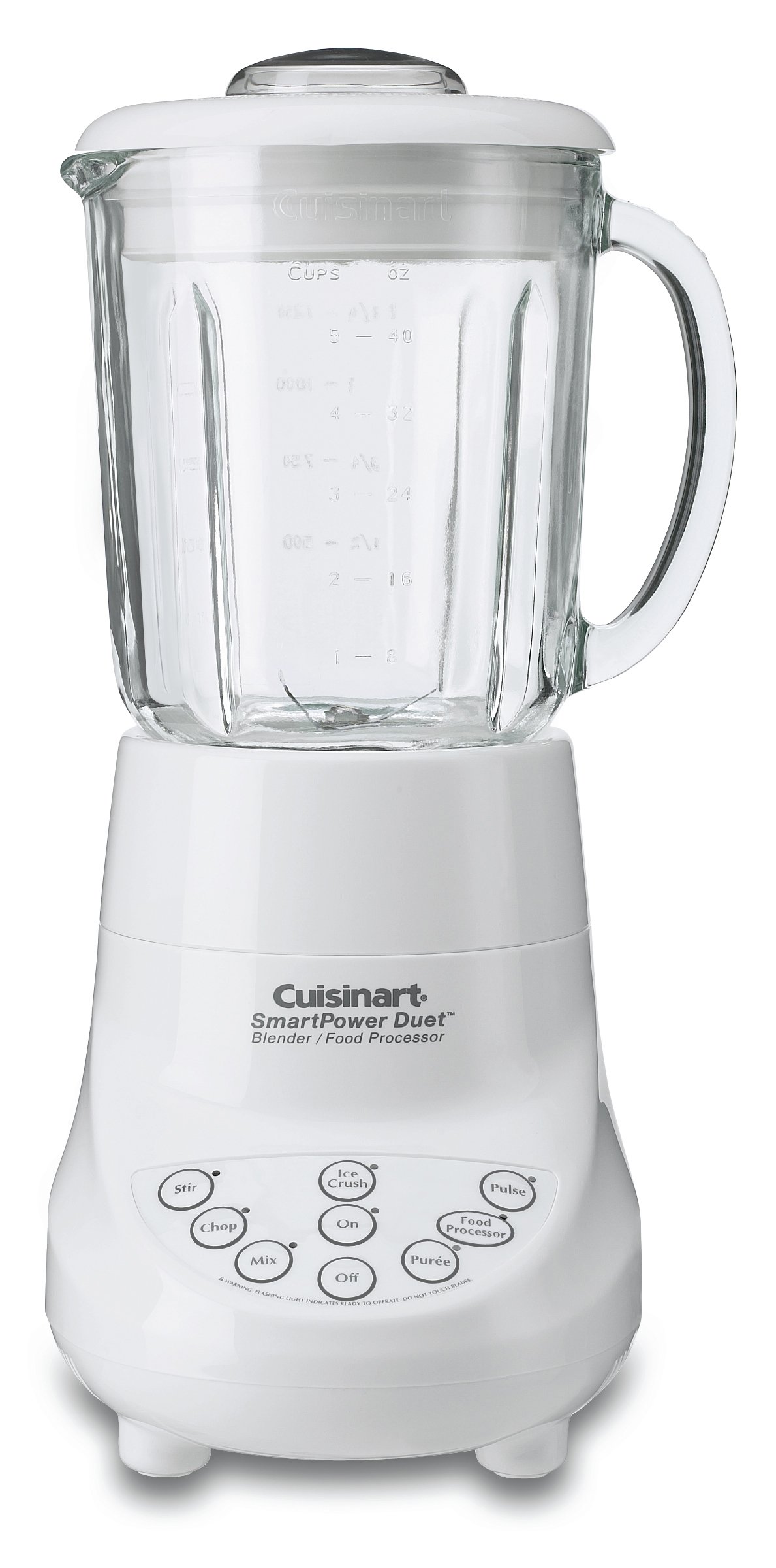 Cuisinart SmartPower Duet BFP-703 3-Cup 7-Speed Blender and Food Processor Combo - White | Compact Kitchen Appliance for Smoothies, Sauces & Food Prep | Perfect for Small Kitchens & Dorm Rooms