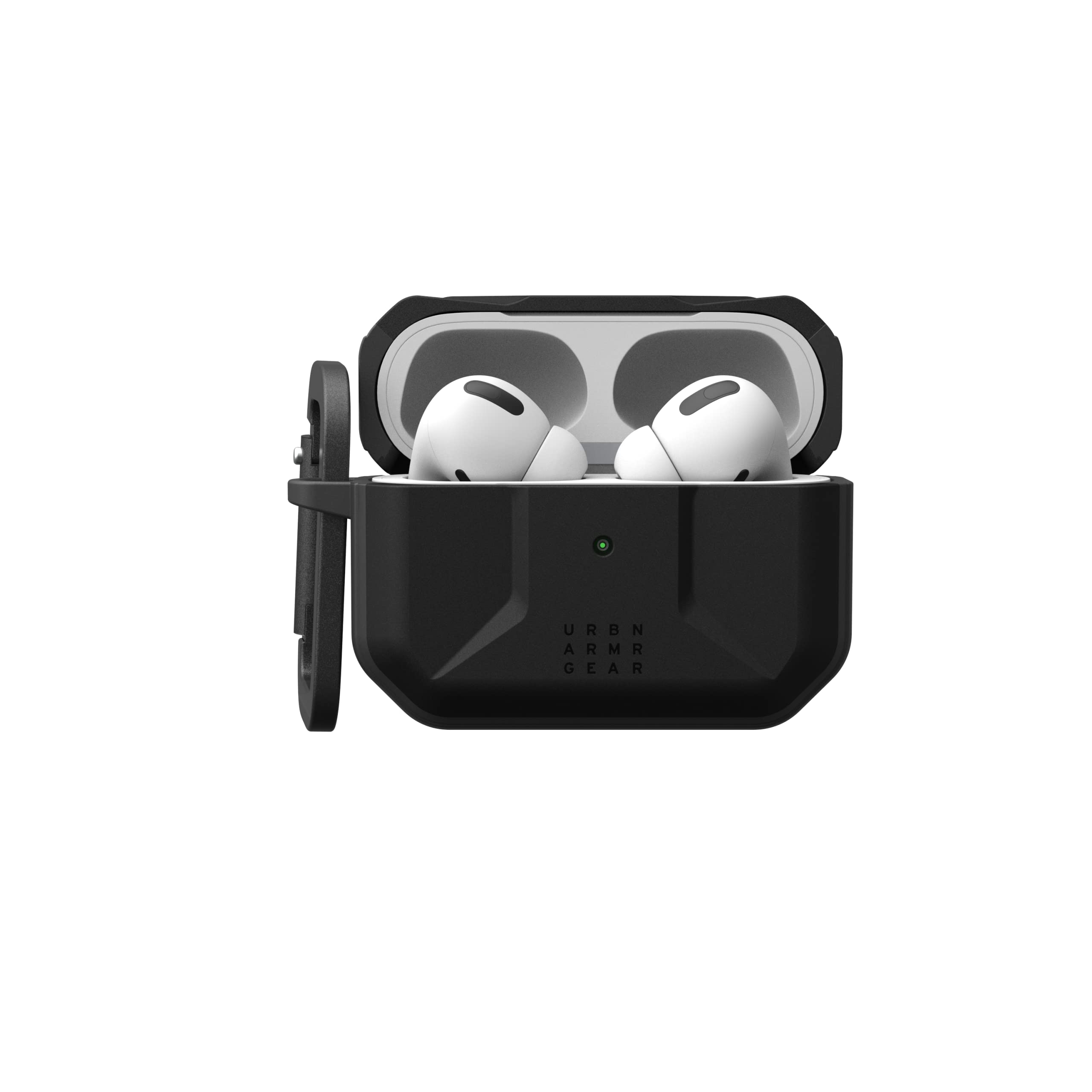 UAG Rugged Slim Protective Case for AirPods Pro 2nd Gen (2022) - Water Resistant Cover with Detachable Keychain | Civilian Black | Perfect for Outdoor Activities, Travel & Daily Use
