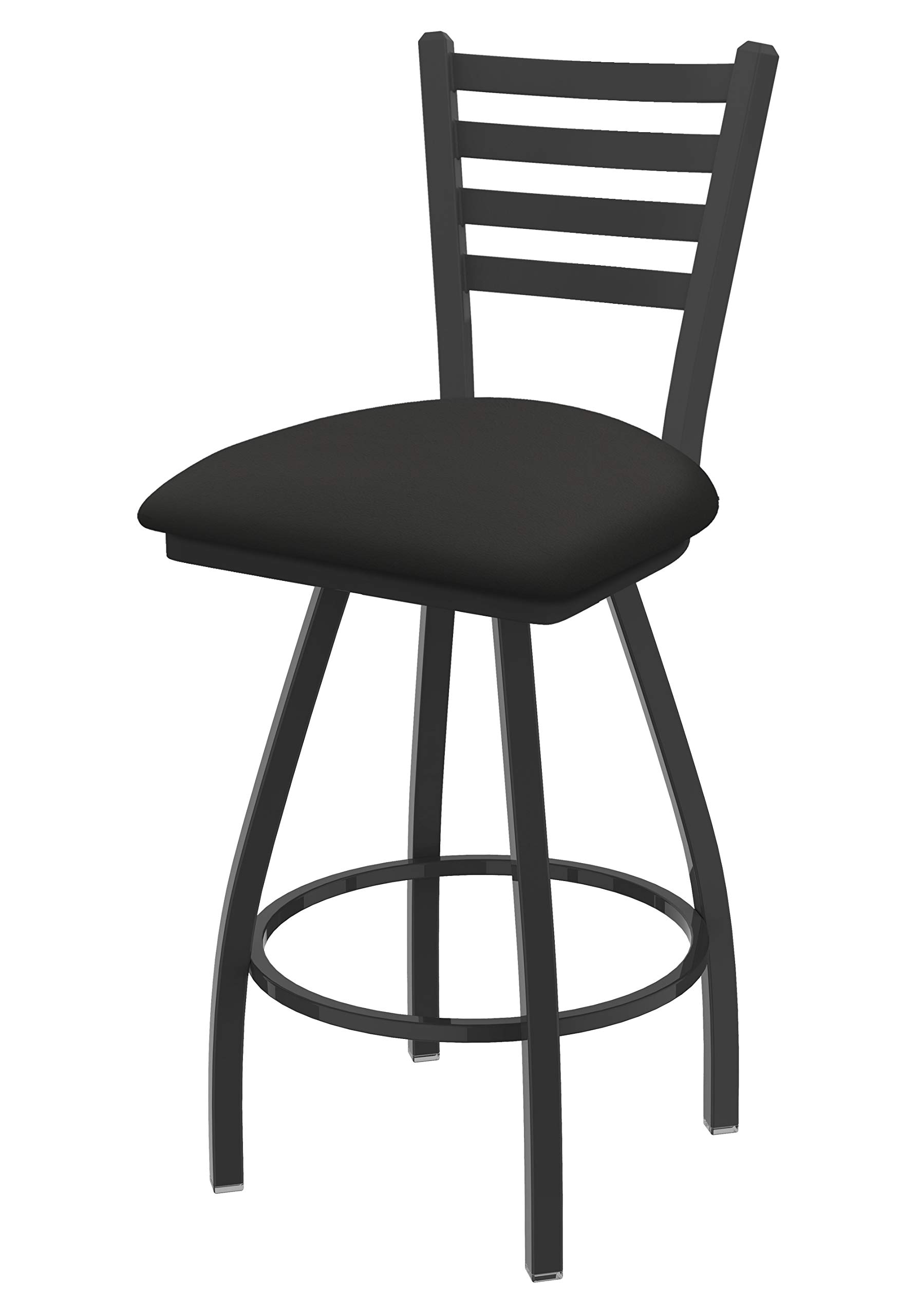 Holland Bar Stool Co. XL 410 Jackie Swivel Bar Stool with Canter Iron Frame - Adjustable Height Counter Stool for Kitchen Island, Bar, and Dining Room - Heavy Duty Metal Barstool for Home and Commercial Use