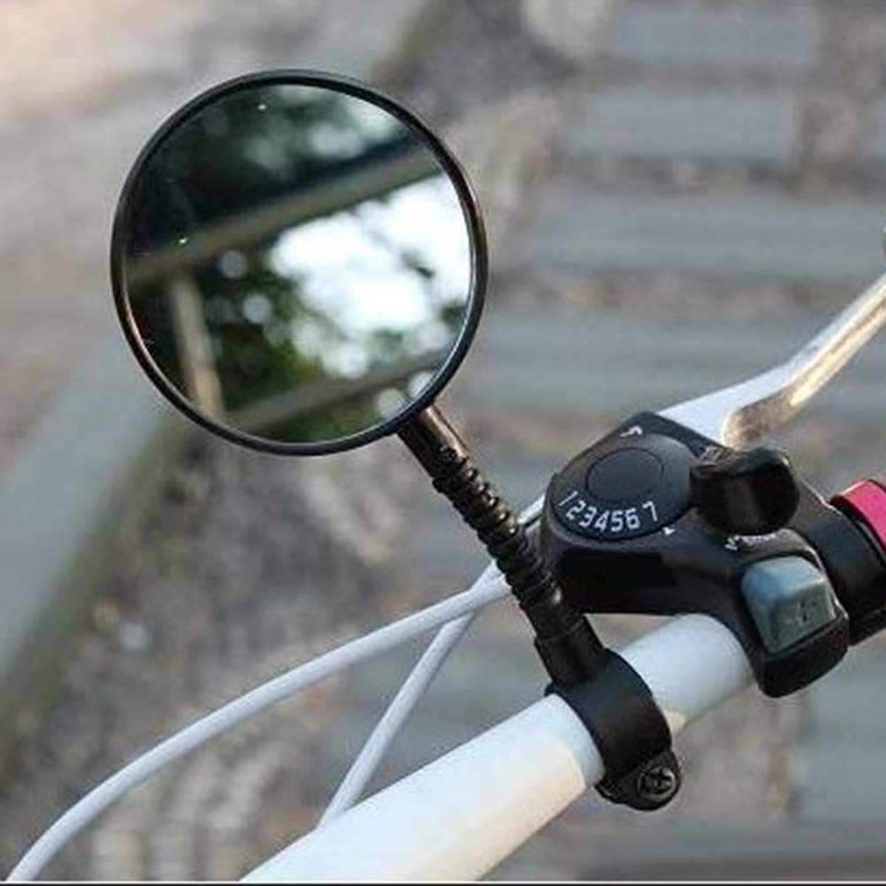 1pc Flexible Bike Rearview Mirror for MTB Road Bicycle - Adjustable Handlebar Safety Mirror for Cycling | Perfect for Commuting, Mountain Biking & Urban Riding