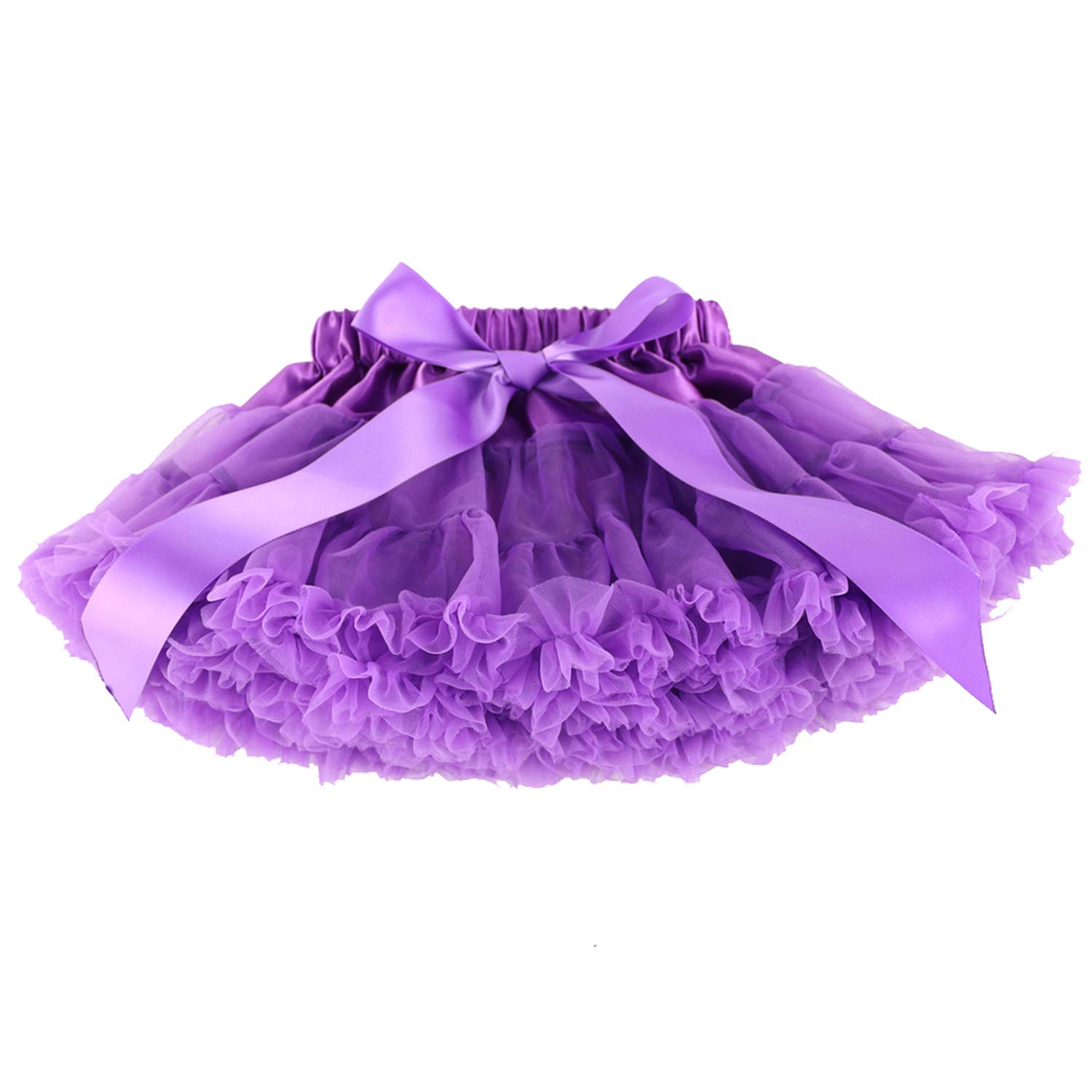 Wennikids Girls' Chiffon Dance Pettiskirt Tutu - Assorted Sizes & Colors for Ballet, Recital, Birthday Party & Photo Shoot