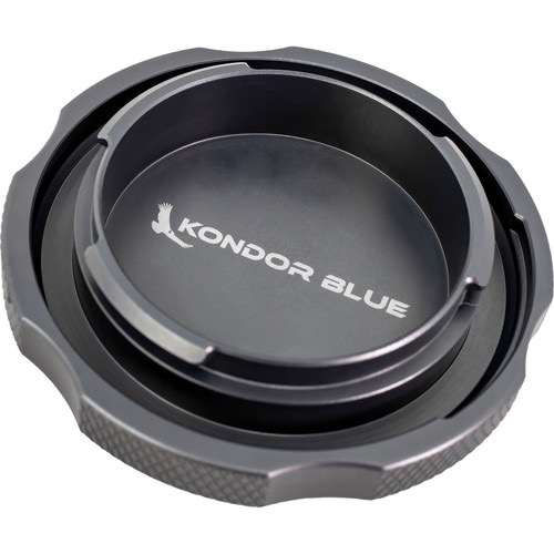 Kondor Blue Aluminum Body Cap for Sony E Mount Cameras (Space Gray) - Durable Camera Protection for Sony Mirrorless A7, A9, A6000 Series - Perfect for Travel & Professional Photography
