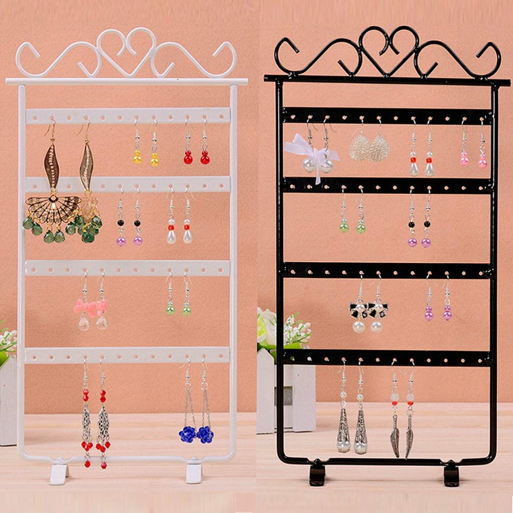Cabilock 1pc Jewelry Organizer Display - Metal Storage Shelves & Rack for Earrings, Necklaces, Bracelets - Perfect for Bedroom, Closet & Boutique Jewelry Display