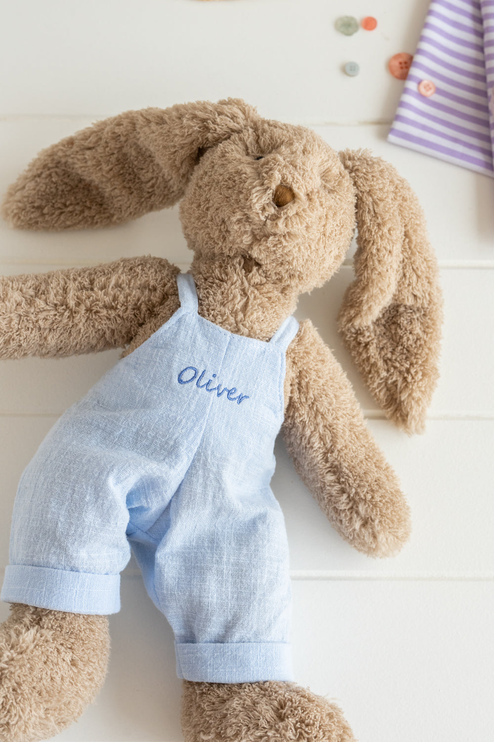 Personalized Baby Blue Overalls for Infants & Toddlers - Soft & Comfortable Denim Jumpsuits for Playtime, Nursery, and Family Outings
