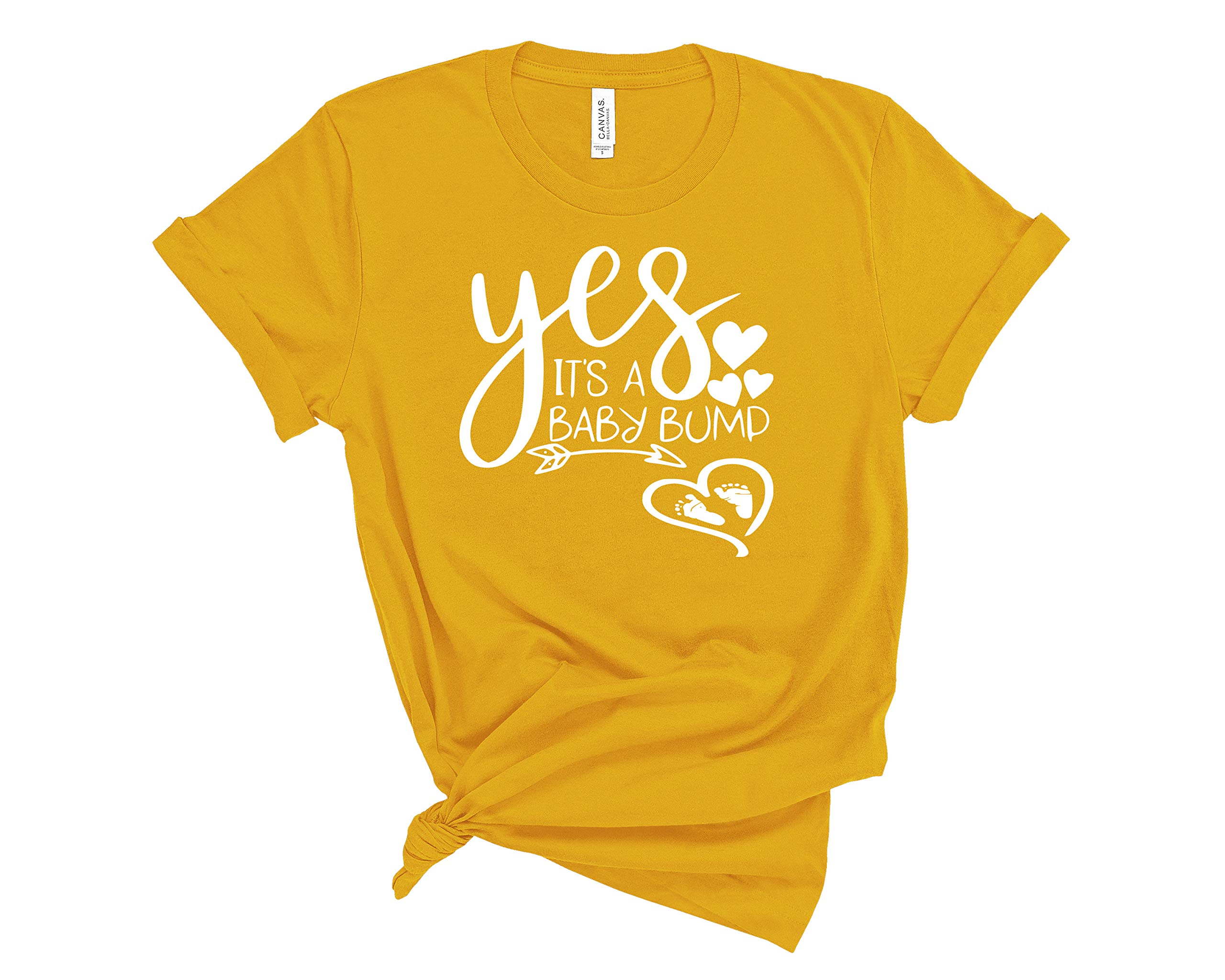Pregnancy Announcement T-Shirt - Cute Baby Bump Shirt for Gender Reveal & Maternity Photos - Perfect for Baby Shower, Maternity Shoot & Pregnancy Announcement