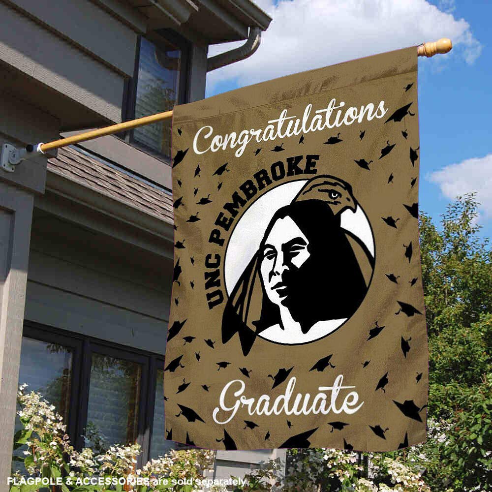 UNC Pembroke Braves College Graduation Gift - Custom Printed Banner Flag for Alumni, Fans & Graduates - Perfect for Dorm Decor, Tailgating & School Spirit Events