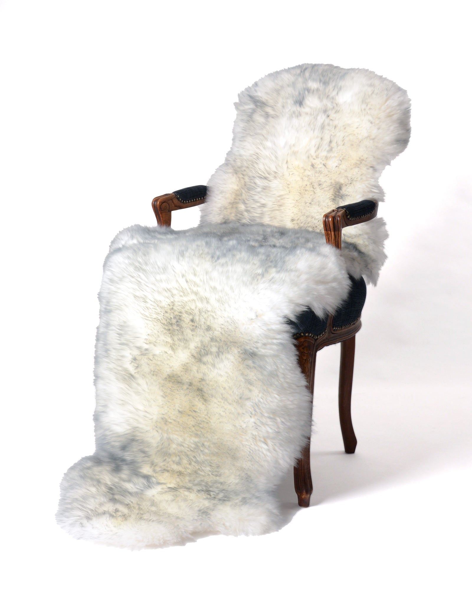 Luxury Grey Mist Dyed Double Sheepskin Rug - Soft & Plush - Perfect for Living Room, Bedroom, or Nursery Decor