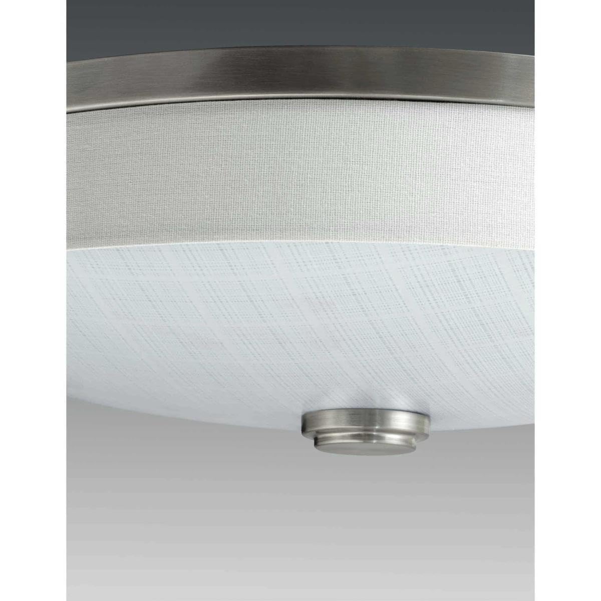 Progress Lighting P3612-0930K9 Weaver LED Flush Mount Ceiling Light Fixture, Nickel Finish - Modern Lighting for Bedroom, Hallway & Closet