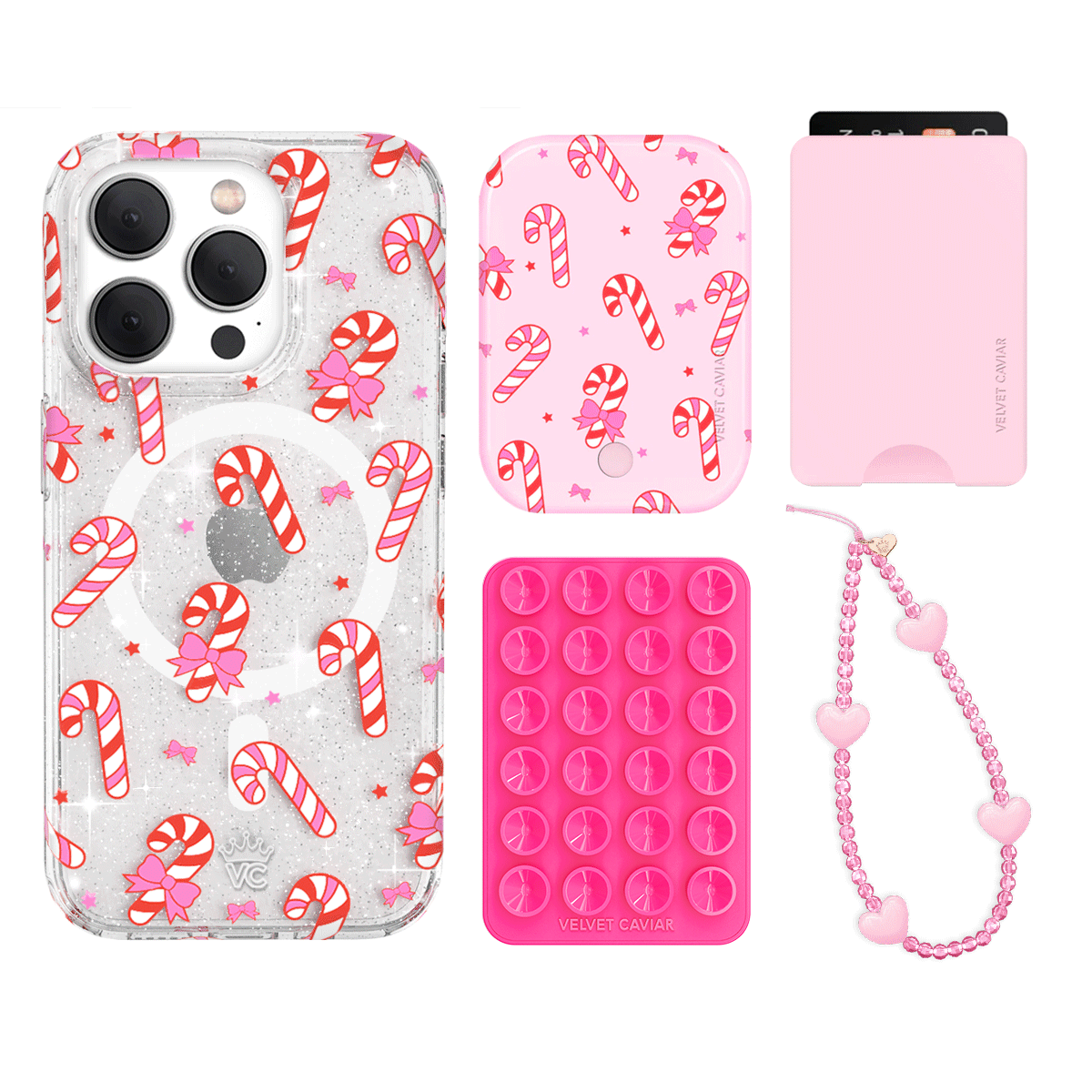Peppermint Princess iPhone Wallet Case with Card Holder - Slim Protective Cover for iPhone 13/14/15 Pro Max - Perfect for Travel, Shopping & Everyday Use