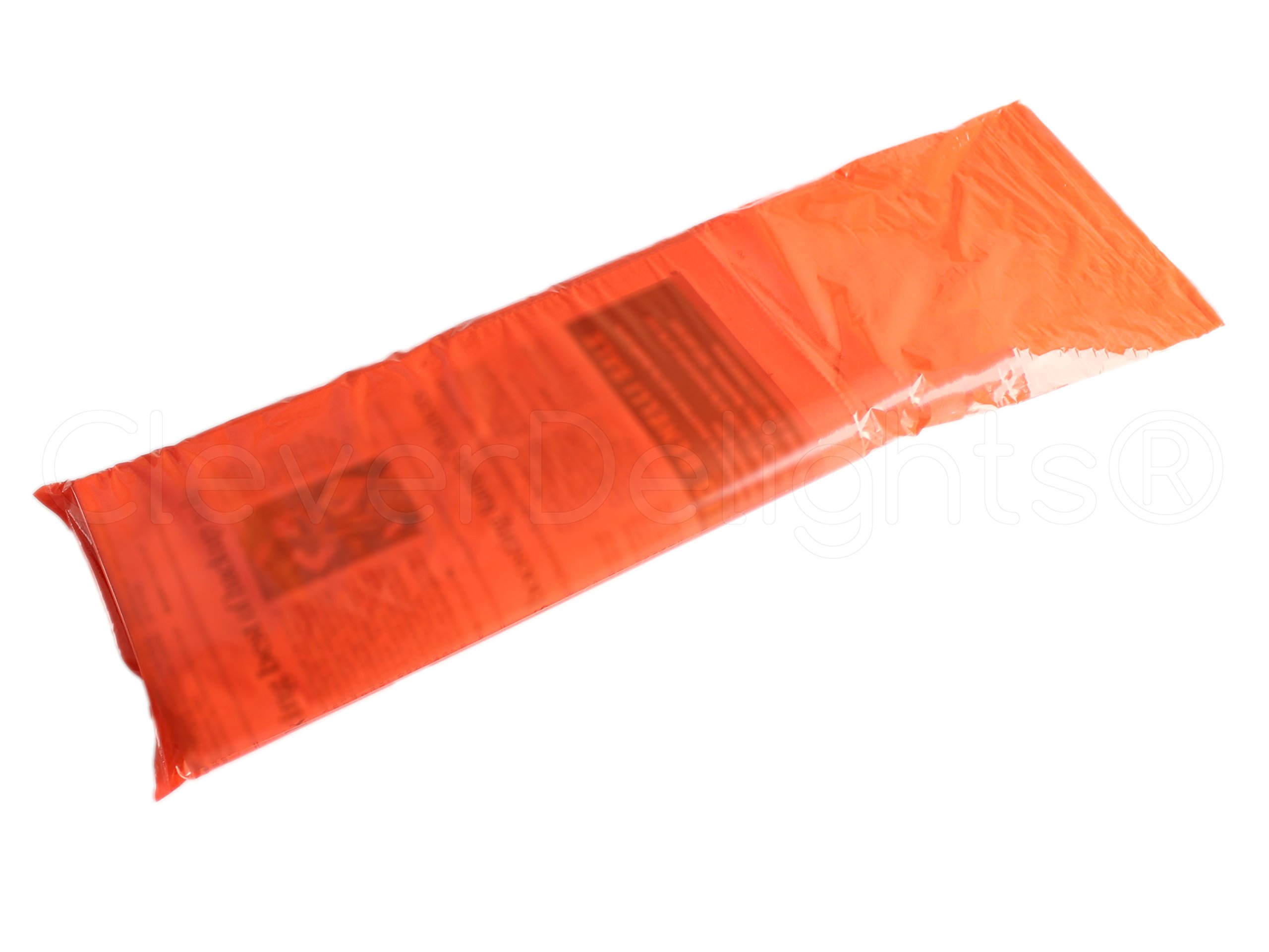 CleverDelights Orange Newspaper Bags - 6