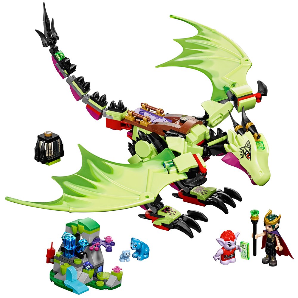 LEGO Elves The Goblin King's Evil Dragon 41183 Building Kit (339 Pieces) - Fantasy Castle Playset for Kids, Creative Construction Toy for Birthday Gifts & Imaginative Play