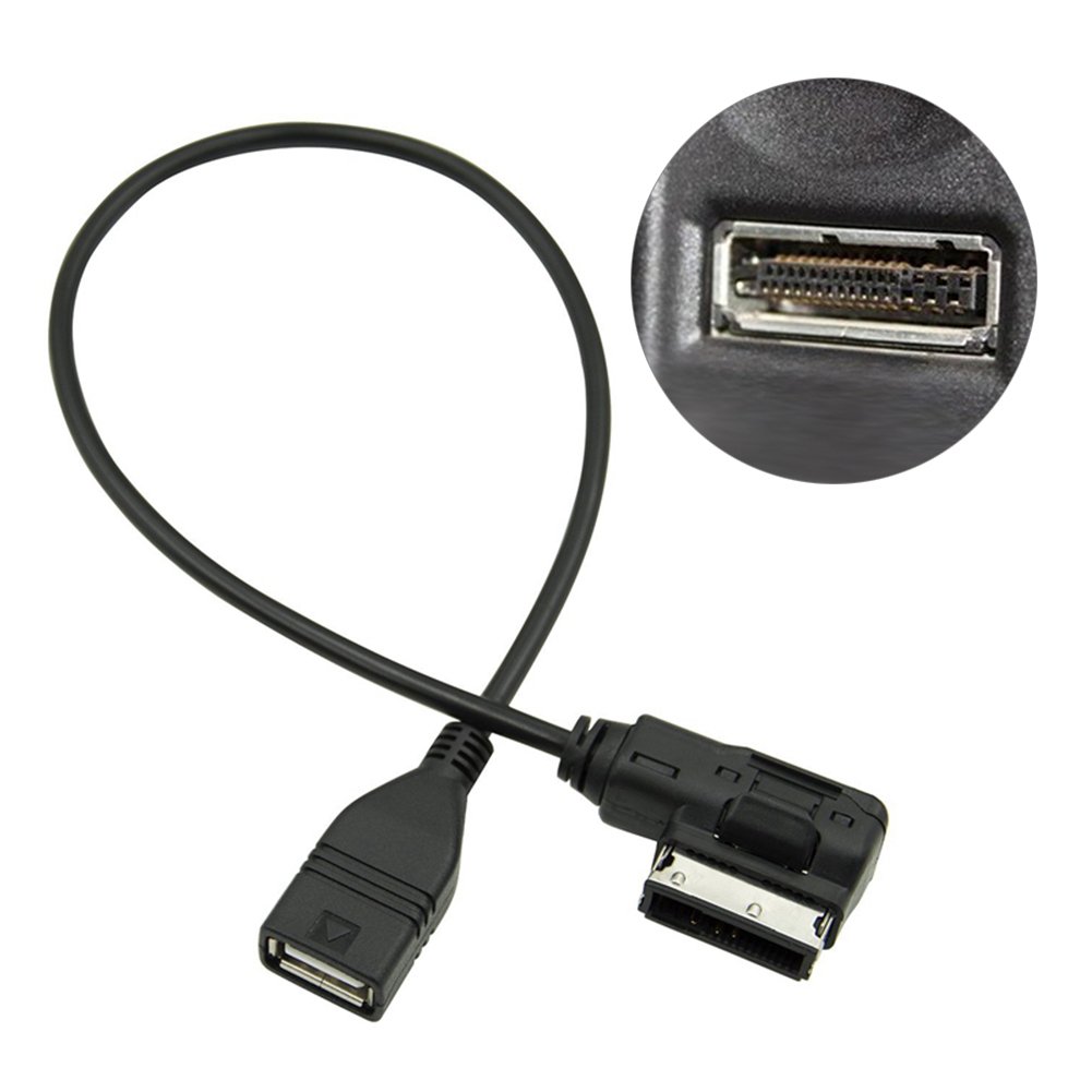 Original MMI to AUX Cable Adapter - USB Music Interface AMI MMI MP3 Cable for Audi S4 S5 S6 - Car Audio Auxiliary Input for Smartphone Music Streaming & Hands-Free Calling