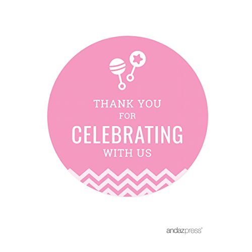 Label Round Thank You for Celebrating