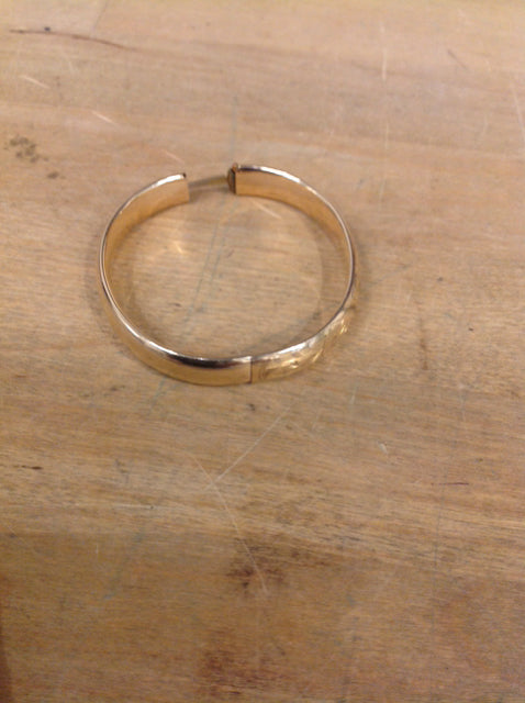 Vintage 10K Gold Bangle Bracelet for Women - Elegant Stackable Jewelry for Everyday Wear, Parties & Special Occasions