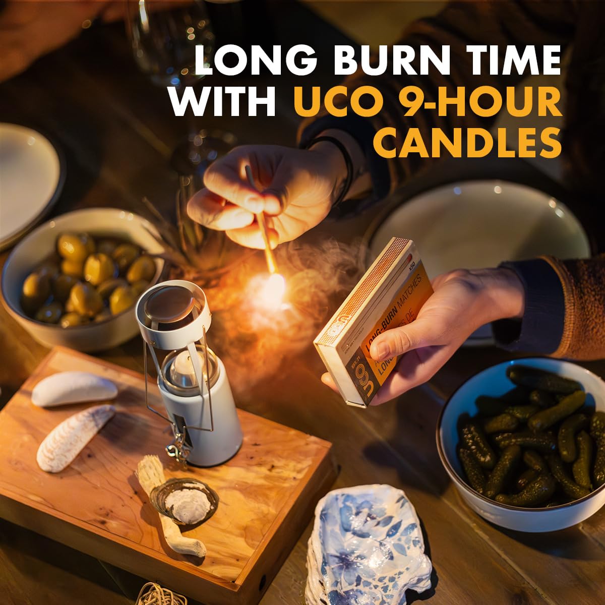 UCO Original Candle Lantern Kit - Powder Coated Outdoor Camping Light for Hiking, Backpacking & Emergency Preparedness
