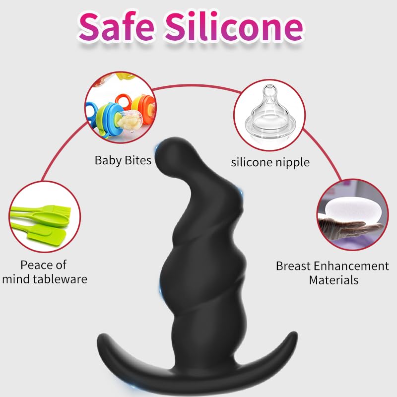 3PCS Silicone Anal Training Kit - Soft Butt Plugs for Beginners & Advanced Users, Adult Sex Toys for Men, Women & Couples | Perfect for Solo Play, Couples Exploration & Anal Pleasure Enhancement