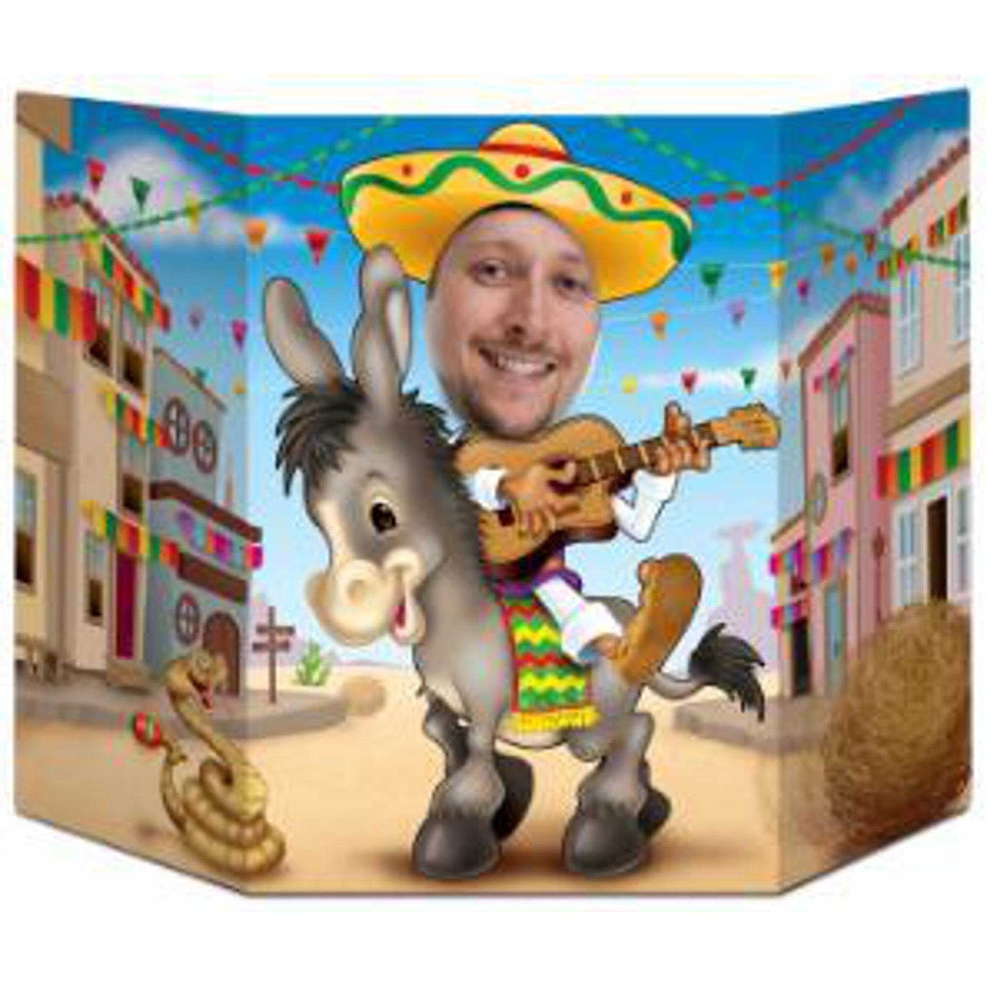 Fiesta Party Photo Backdrop 37x25 Inches - Colorful Celebration Background for Birthdays, Cinco de Mayo, and Themed Events