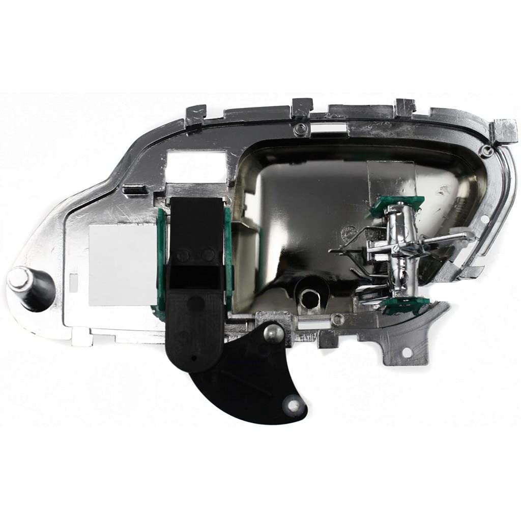 GMC K1500 Interior Door Handle Front Driver Side Chrome (1995-1999) with Door Lock Button - Compatible with All Submodels | Replacement Part for Easy Installation & Enhanced Vehicle Security